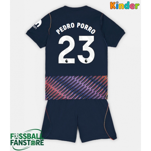 Tottenham Hotspur Pedro Porro #23 Replik Auswärtstrikot Kinder 2026-27 Kurzarm (+ Kurze Hosen)